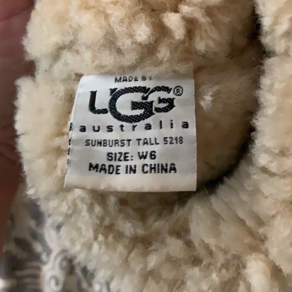 Rare Vintage Ugg Sunburst Tall Boots - Gem